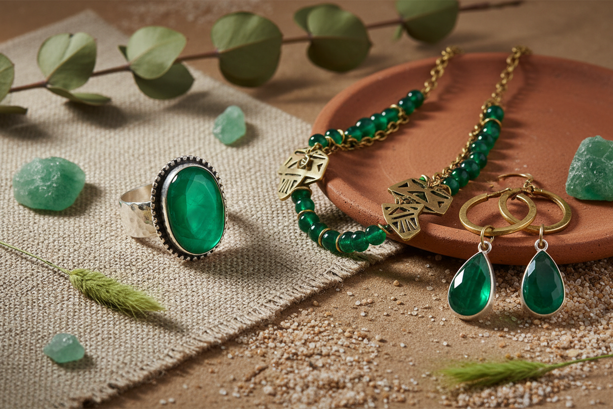 Collezione Gioielli con Onice Verde
