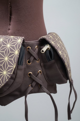 Asanoha Fanny Pack with Flower of Life Medallion