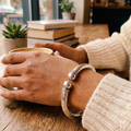 Bracciale rigido in bagno d'argento 