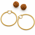 Orecchini Shakti Hoops | Cerchi in Ottone con Micro-Sfere