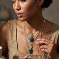 Ciondolo Moondrop con Pietre Naturali | Gioiello Artigianale Boho