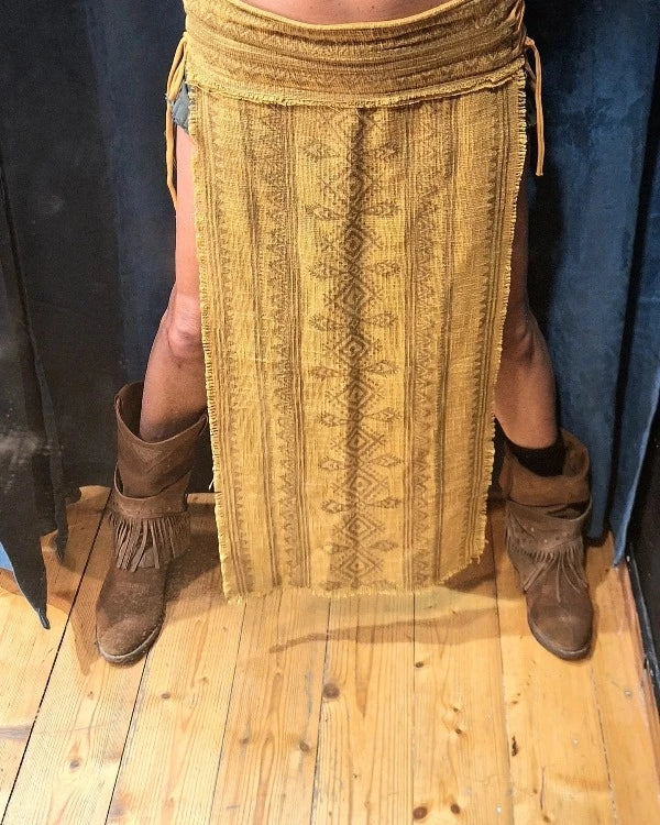 Tribal Block Print Skirt