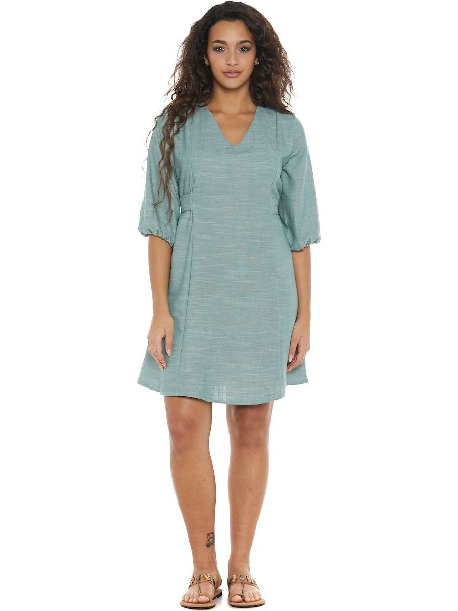 S24D112 - Vestito corto Bamboo Plant Baba Design - Gipsy Fashion Wear 