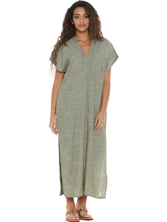 S24D114 - Bamboo Plant Baba Design Caftan