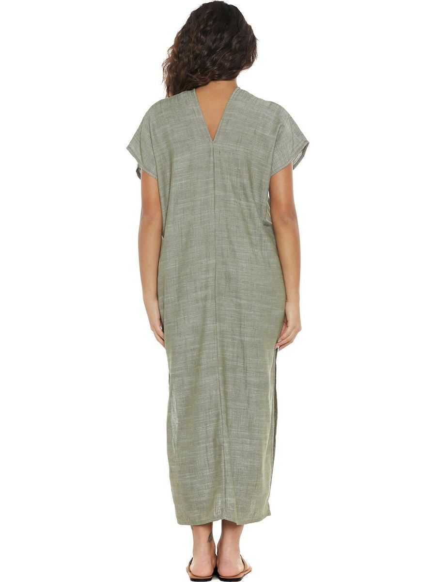 S24D114 - Bamboo Plant Baba Design Caftan