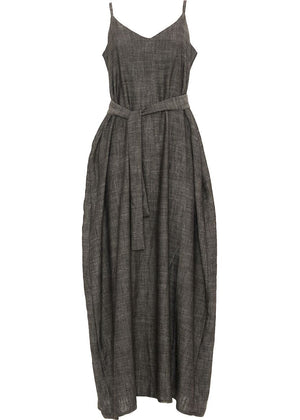 S24D115 - Vestito lungo Bamboo Plant Baba Design - Gipsy Fashion Wear 