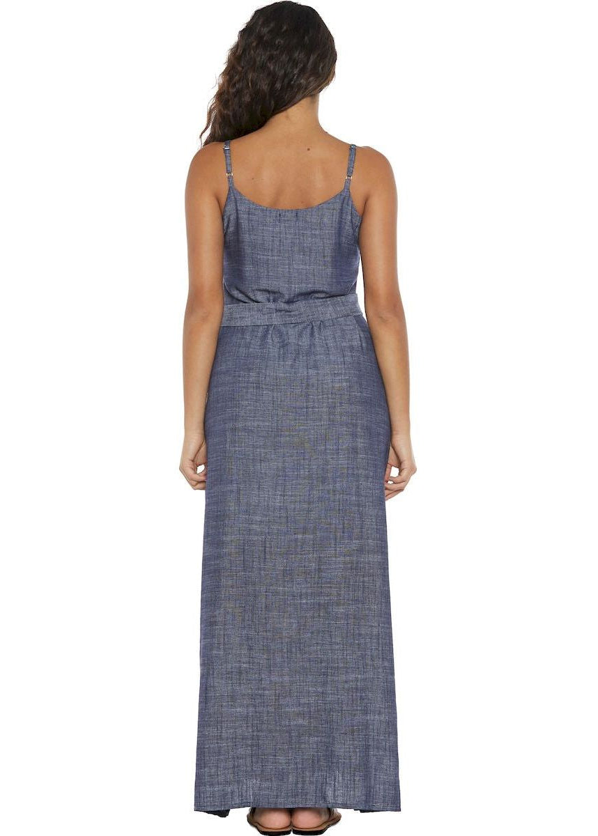 S24D115 - Vestito lungo Bamboo Plant Baba Design - Gipsy Fashion Wear 