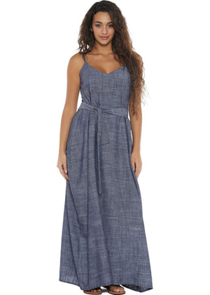 S24D115 - Vestito lungo Bamboo Plant Baba Design - Gipsy Fashion Wear 