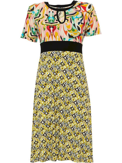 S24D11 - Sunny Psychotria Baba Design midi dress