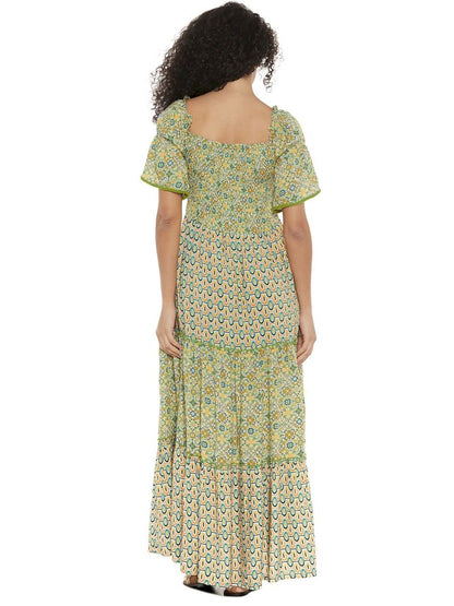 S24D17 - Yucca Boat Baba Design long dress