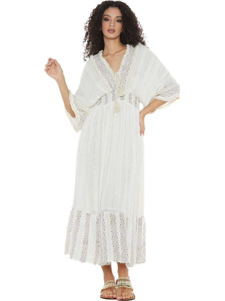 S24D201 - Mangrove Trip Baba Design long dress