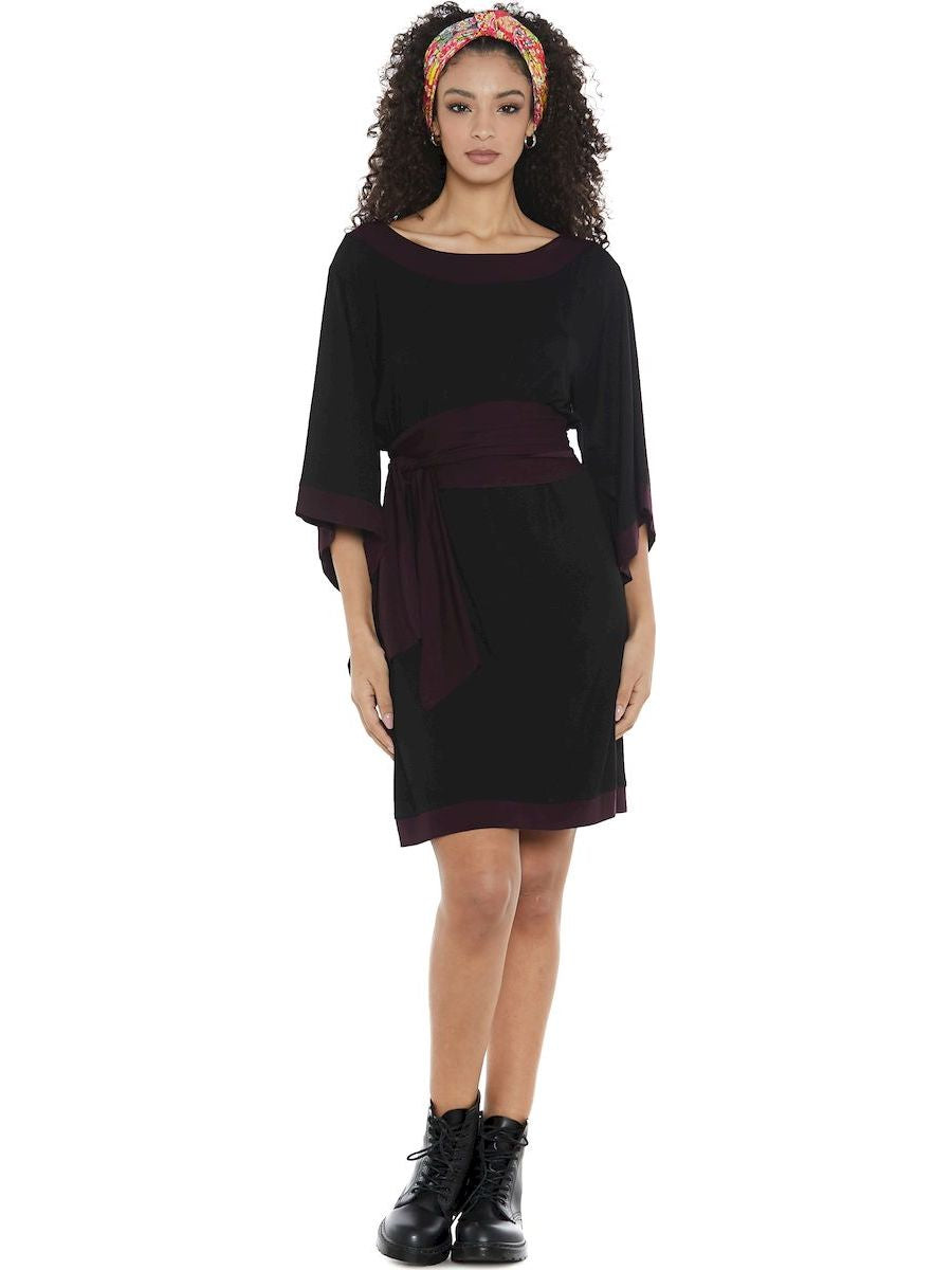 S24D22 - Vestito tinta unita Camellia Sunrise Baba Design - Gipsy Fashion Wear 