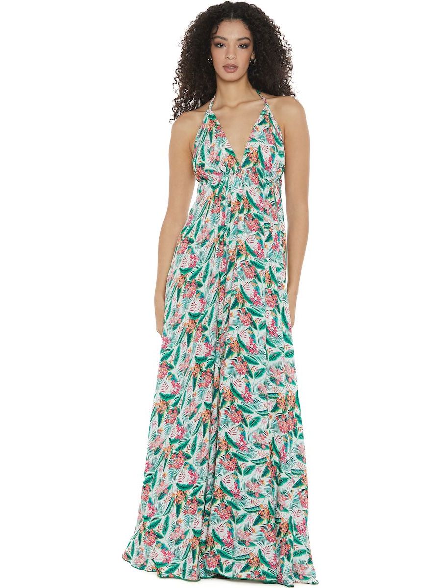 S24D23 - Vestito lungo Exotic Kenzia Baba Design - Gipsy Fashion Wear 