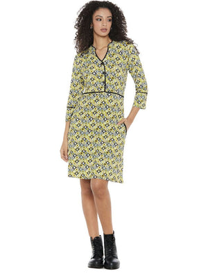 S24D26 - Vestito corto Sunny Psychotria Baba Design - Gipsy Fashion Wear 