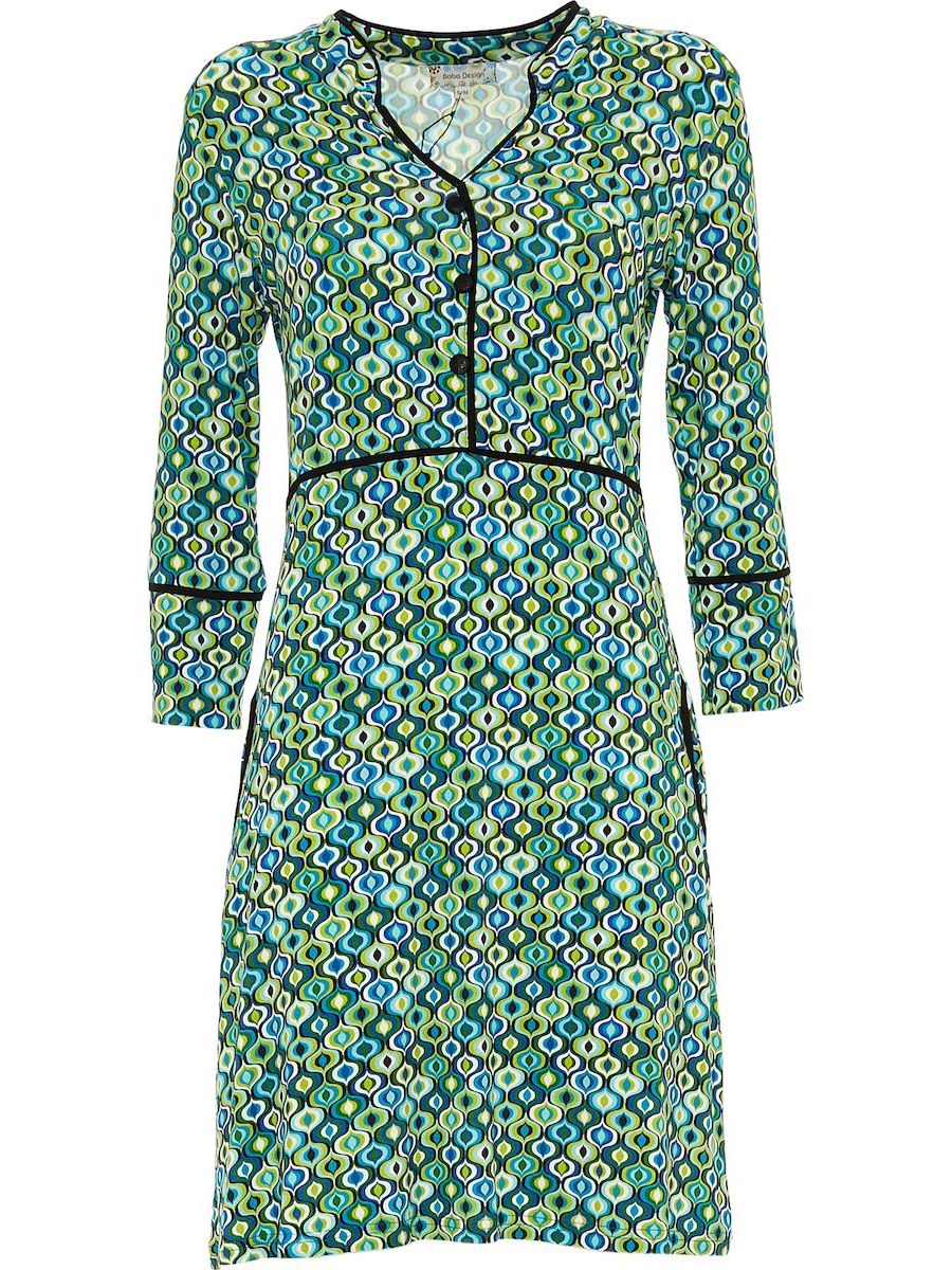 S24D26 - Vestito corto Sunny Psychotria Baba Design - Gipsy Fashion Wear 