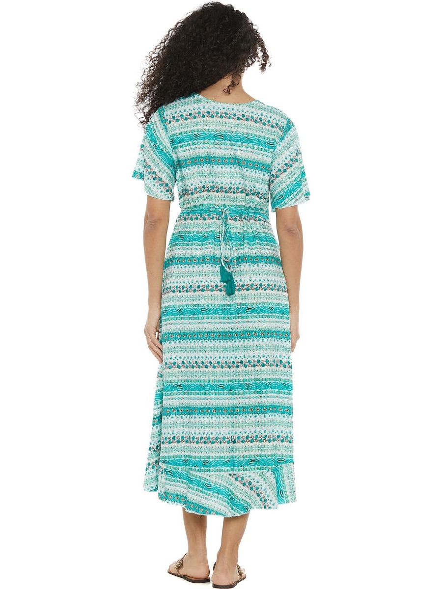 S24D300 - Vestito ad incrocio Begonia Spring Baba Design - Gipsy Fashion Wear 