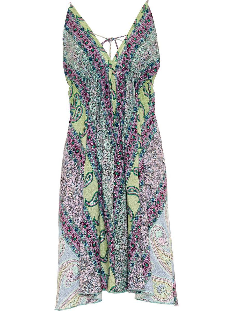 S24D307 - Vestito corto Musa Leaf Baba Design - Gipsy Fashion Wear 