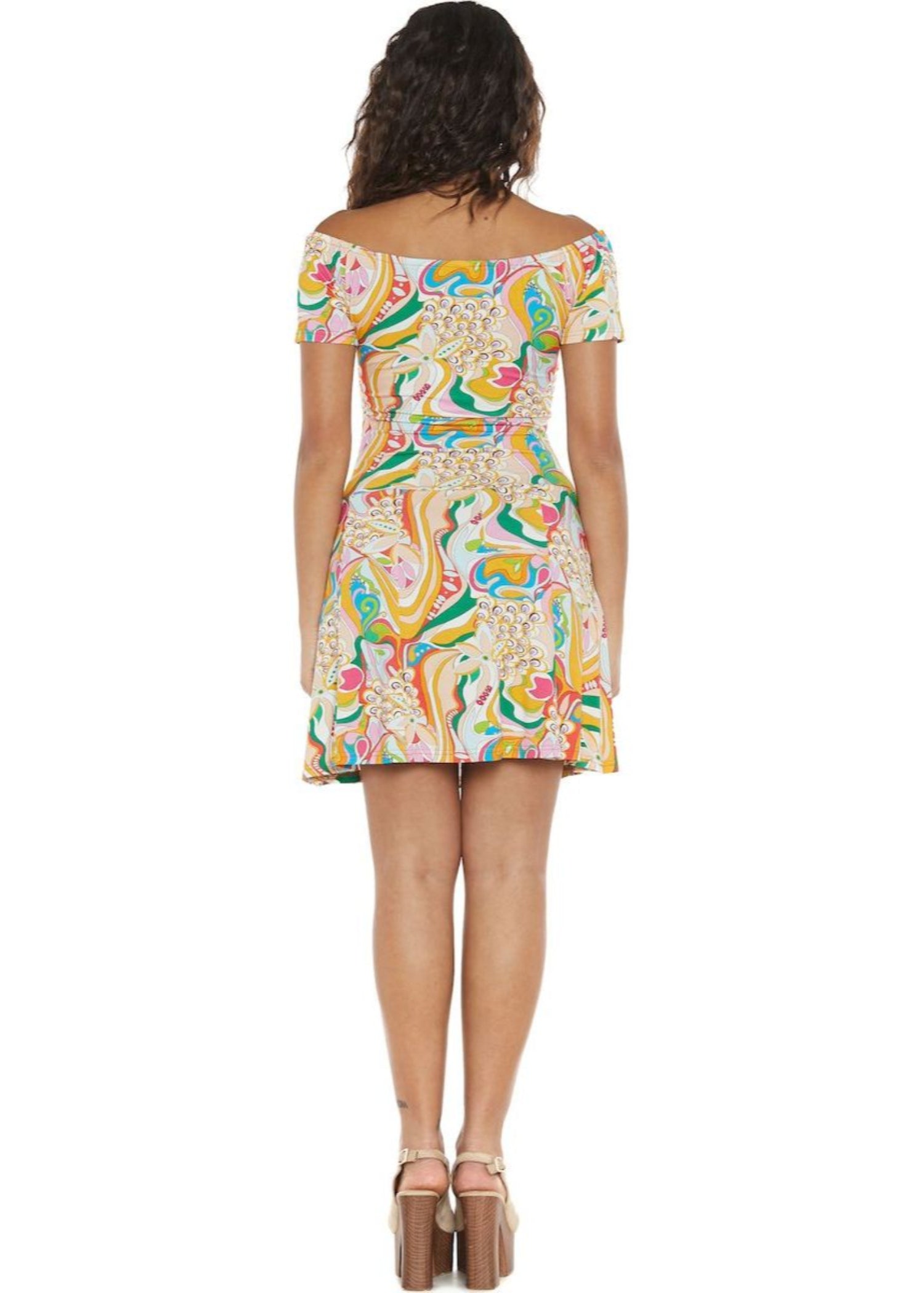 S24D30 - Vestito corto Wild Ginger Baba Design - Gipsy Fashion Wear 