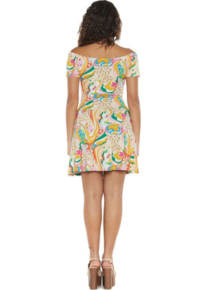 S24D30 - Vestito corto Wild Ginger Baba Design - Gipsy Fashion Wear 