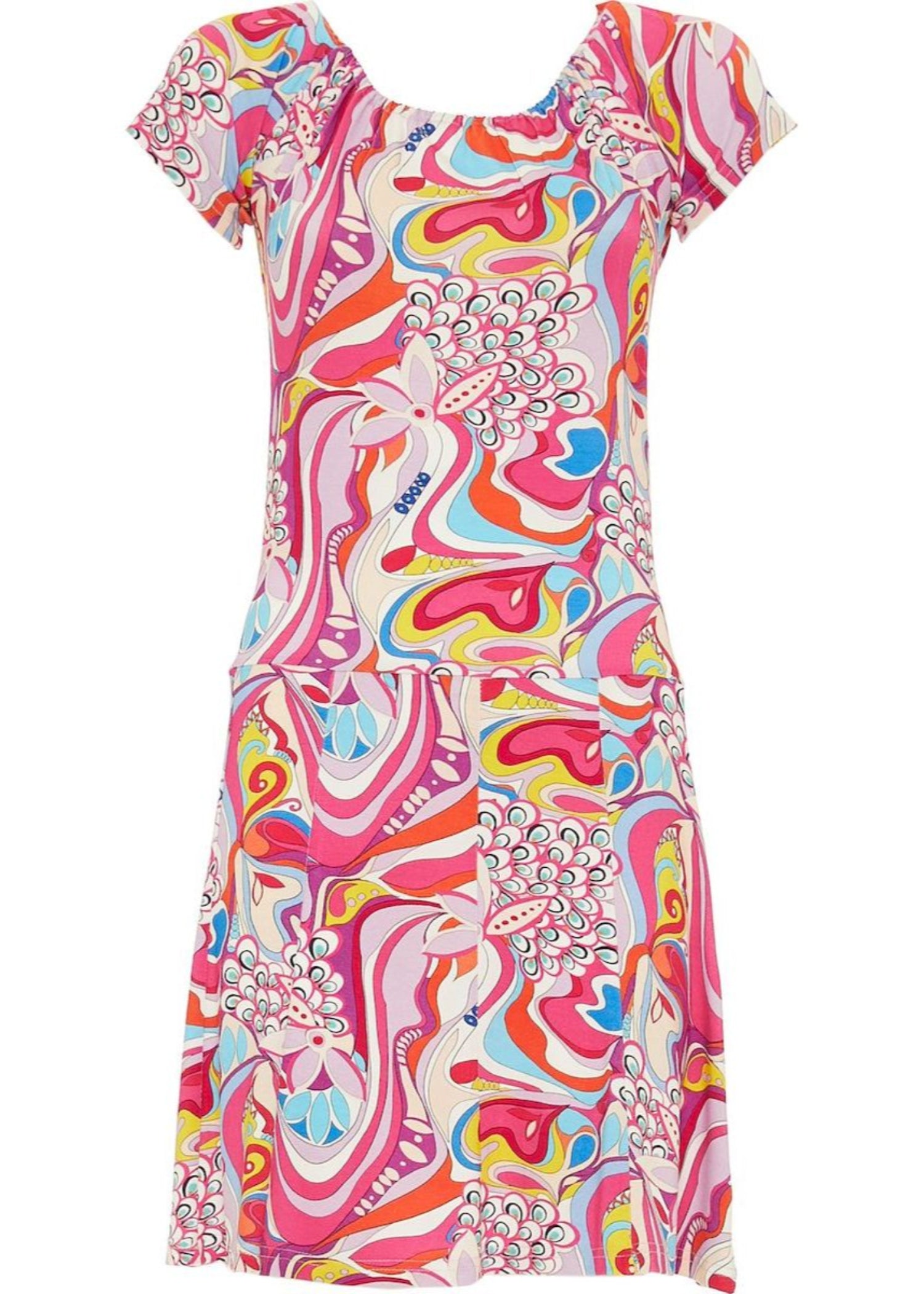 S24D30 - Vestito corto Wild Ginger Baba Design - Gipsy Fashion Wear 