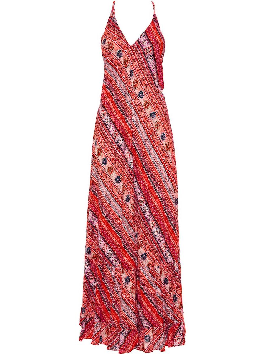 S24D311 - Vestito lungo Ficus Sunshine Baba Design - Gipsy Fashion Wear 