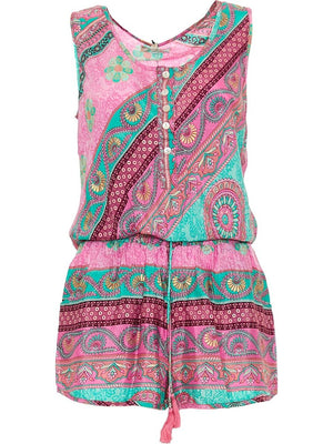 S24D318 - Tuta corta Guanabana Desert Baba Design - Gipsy Fashion Wear 