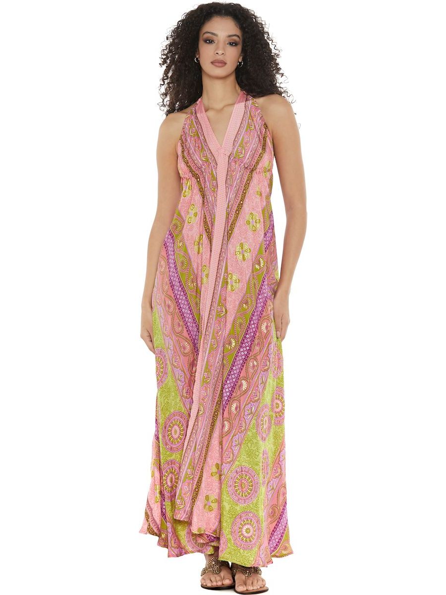 S24D319 - Guanabana Desert Baba Design long dress