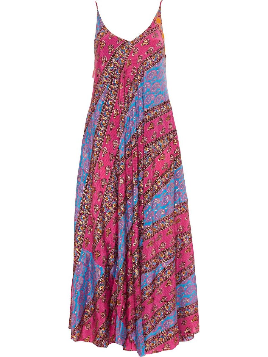 S24D322 - Vestito lungo Dipladenia Beach Baba Design - Gipsy Fashion Wear 