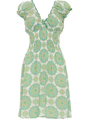 S24D34 - Vestito longuette Floating Lotus Baba Design - Gipsy Fashion Wear 