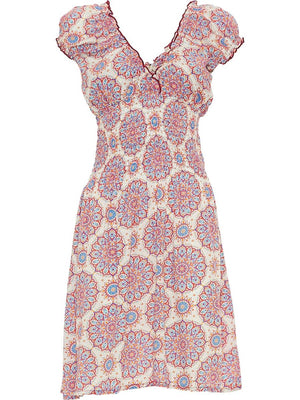 S24D34 - Vestito longuette Floating Lotus Baba Design - Gipsy Fashion Wear 