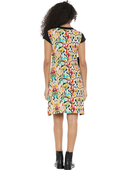 S24D41 - Sunny Psychotria Baba Design wrap dress