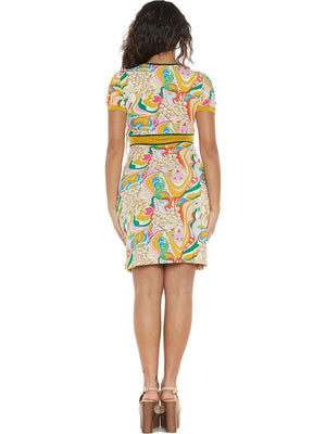 S24D45 - Vestito corto Wild Ginger Baba Design - Gipsy Fashion Wear 