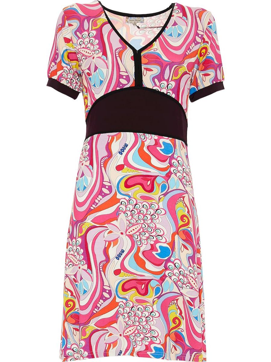 S24D45 - Vestito corto Wild Ginger Baba Design - Gipsy Fashion Wear 