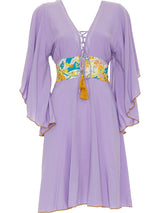 S24D50 - Vestito corto Gardenia Blossom Baba Design - Gipsy Fashion Wear 