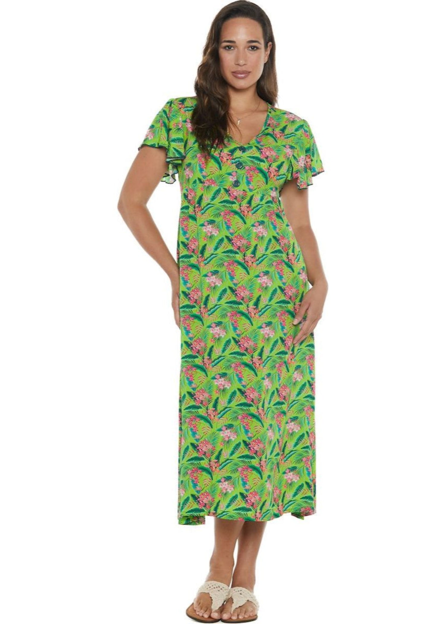 S24HBD13 - Vestito lungo Happy Baba di Baba Design - Gipsy Fashion Wear 