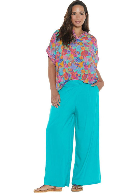 S24HBP05 - Happy Baba solid color trousers by Baba Design