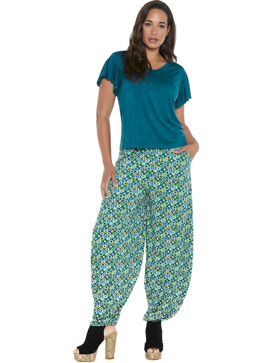 S24HBP06 - Sunny Psychotria Happy Baba trousers by Baba Design