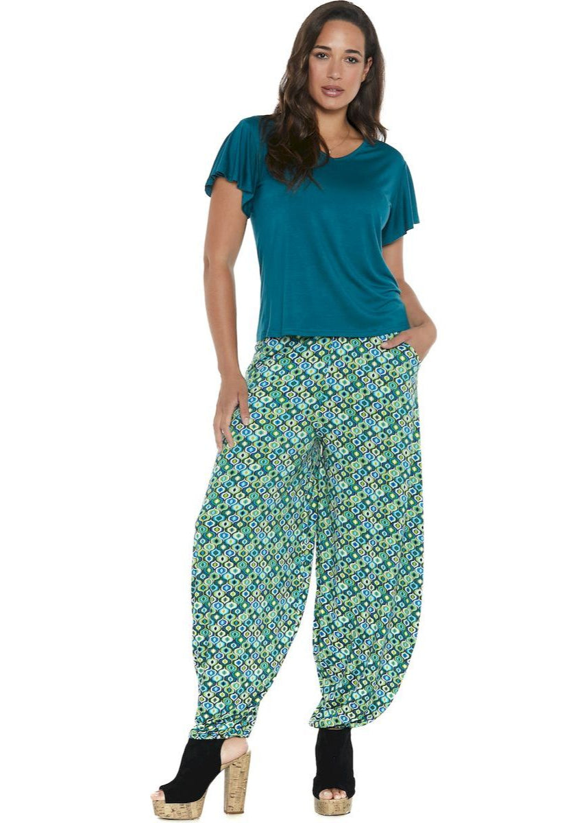 S24HBP06 - Pantalone Sunny Psychotria Happy Baba di Baba Design - Gipsy Fashion Wear 