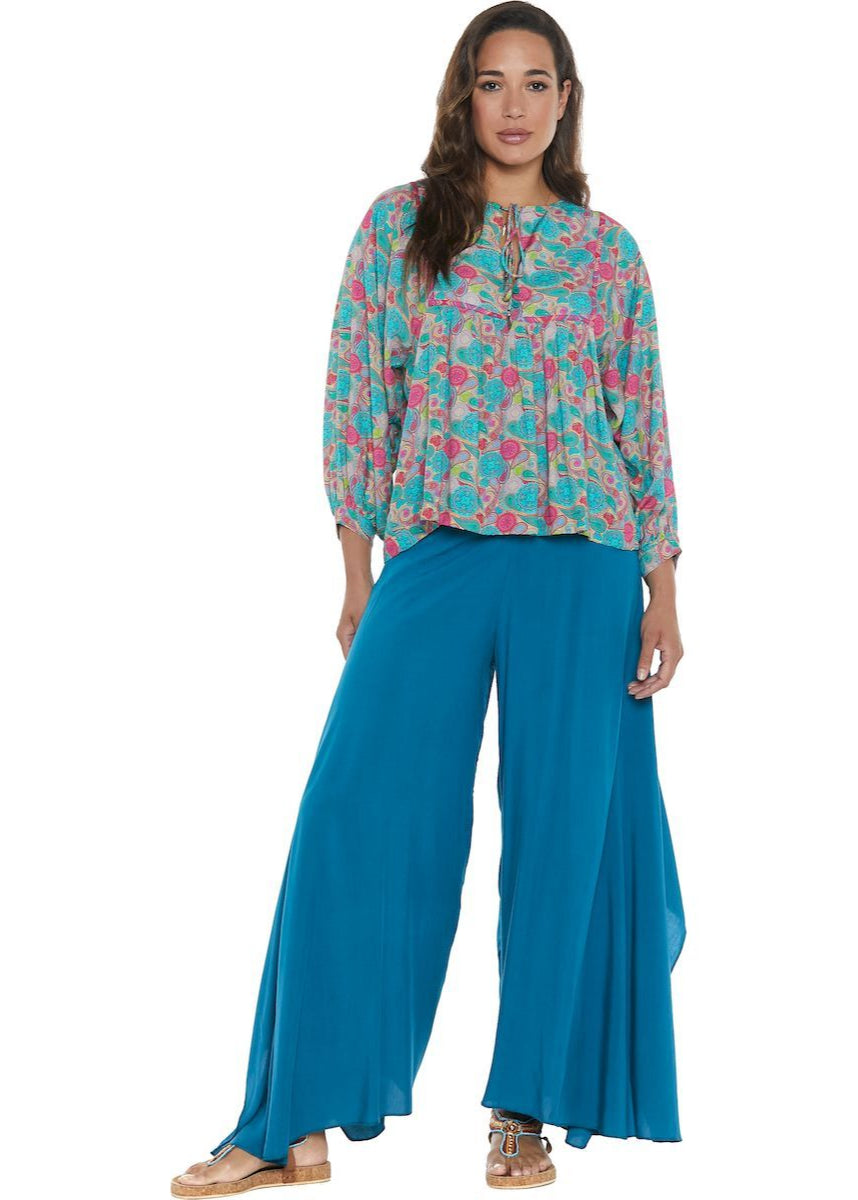 S24HBP07 - Pantalone tinta unita Happy Baba di Baba Design - Gipsy Fashion Wear 