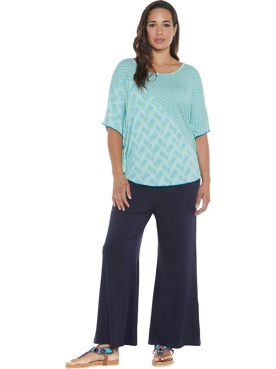 S24P06 - Heliconia Sky Baba Design palazzo trousers