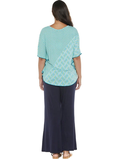 S24P06 - Heliconia Sky Baba Design palazzo trousers