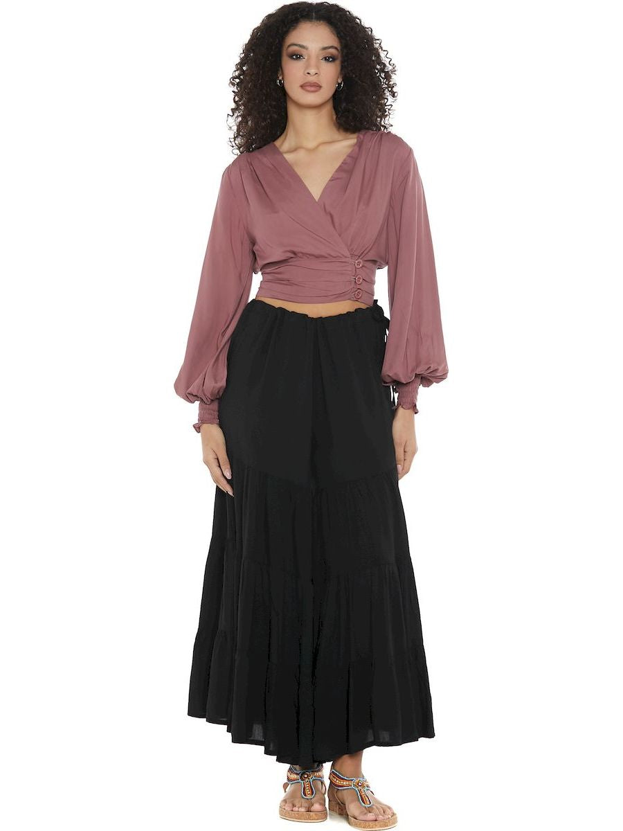 S24P100 - Pantalone tinta unita Guanabana Desert Baba Design - Gipsy Fashion Wear 