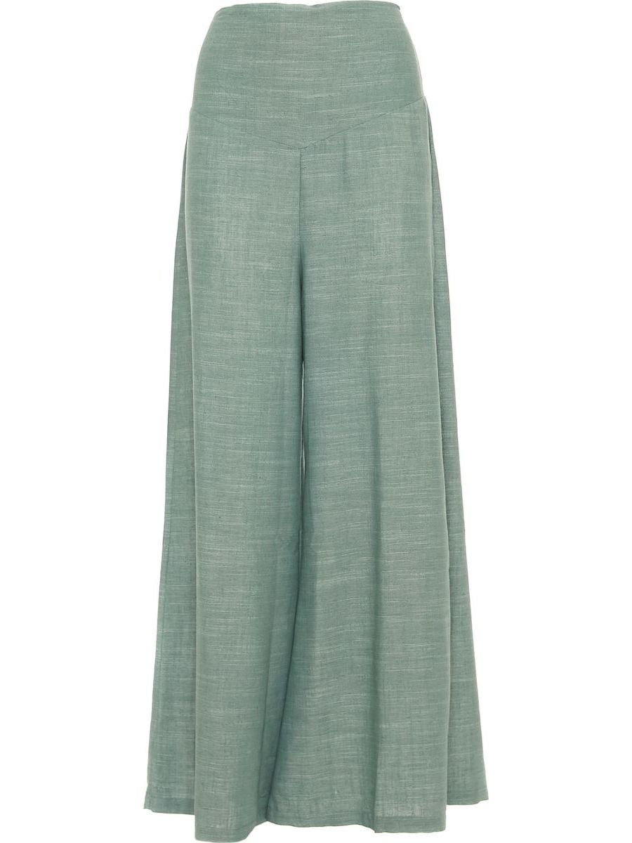 S24P104 - Bamboo Plant Baba Design palazzo trousers