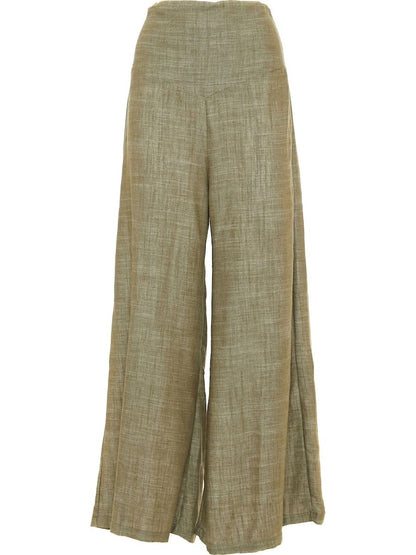 S24P104 - Bamboo Plant Baba Design palazzo trousers