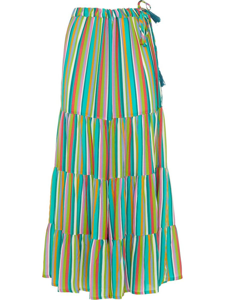 S24P11 - Pantalone largo Passiflora Shell Baba Design - Gipsy Fashion Wear 