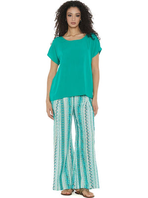 S24P300 - Pantalone palazzo Begonia Spring Baba Design - Gipsy Fashion Wear 