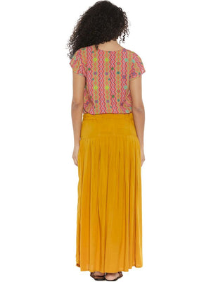 S24SK01 - Gonna larga Guzmania Beach Baba Design - Gipsy Fashion Wear 