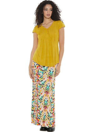 S24SK06 - Gonna lunga Sunny Psychotria Baba Design - Gipsy Fashion Wear 