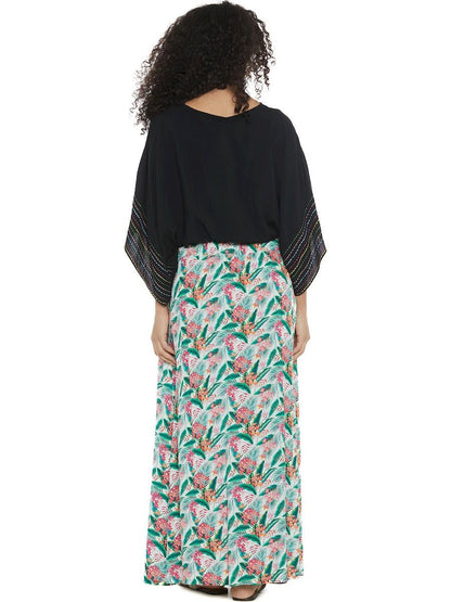 S24SK08 - Exotic Kenzia Baba Design long skirt