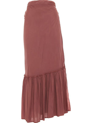 S24SK100 - Gonna lunga Dipladenia Beach Baba Design - Gipsy Fashion Wear 